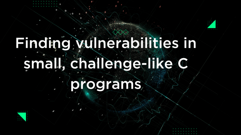 Finding vulnerabilities in small, challenge-like C programs