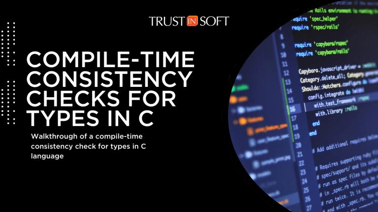 Compile-time consistency checks for types in C