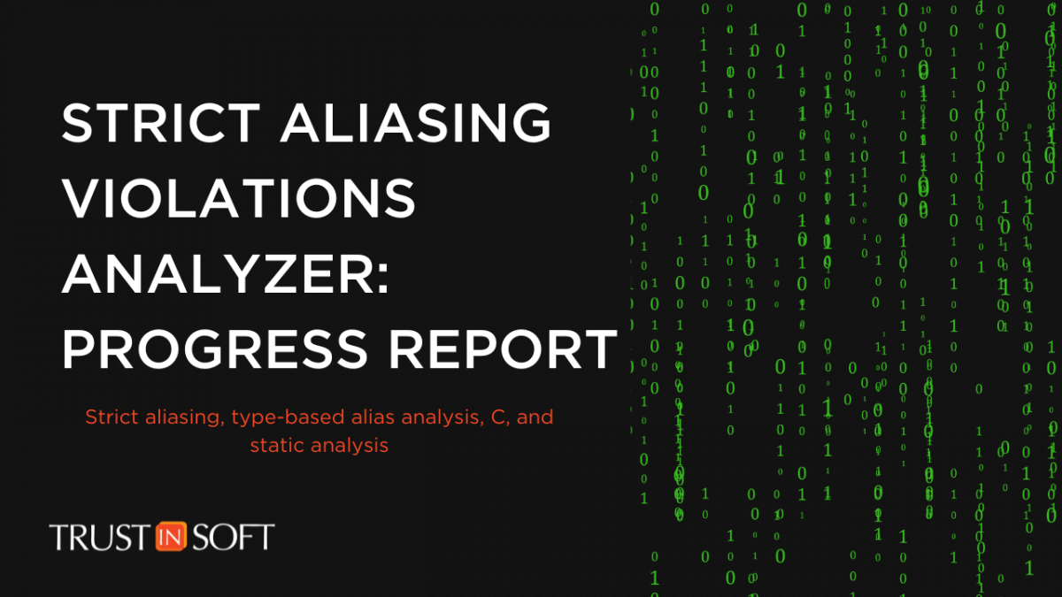 Strict aliasing violations analyzer: progress report