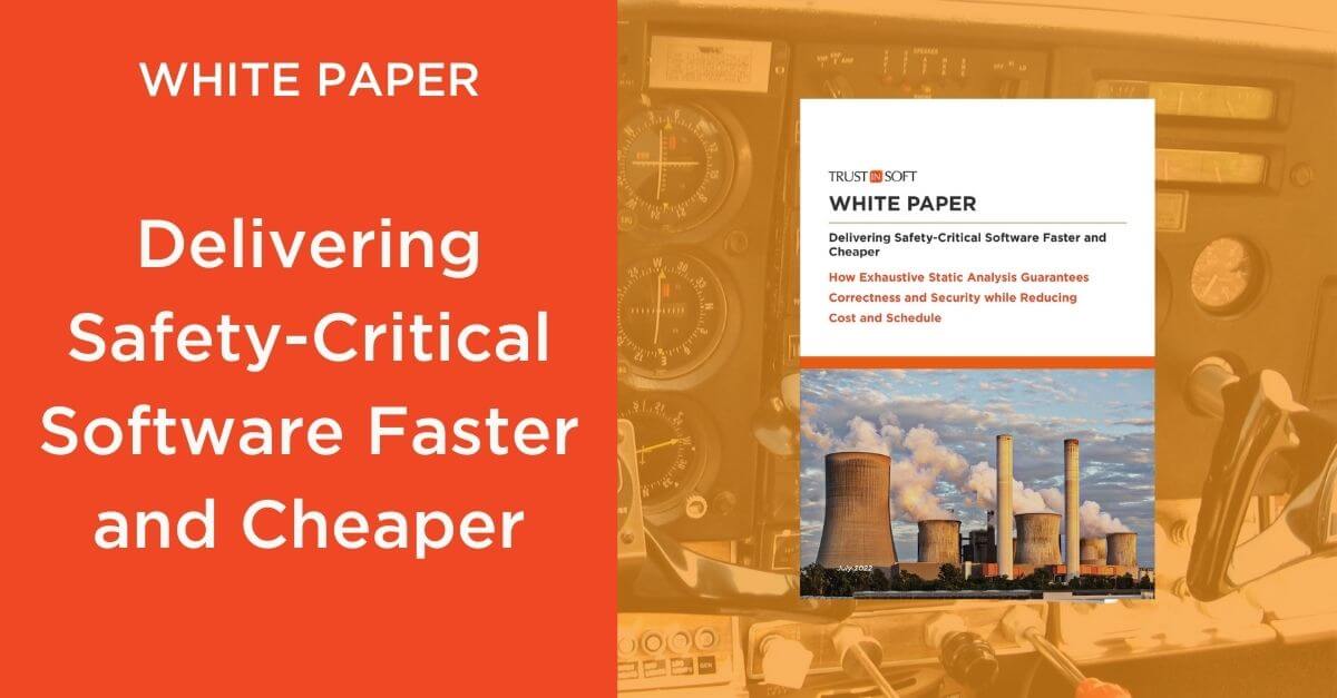 Graphic: White paper Delivering Safety-Critical software faster and cheaper