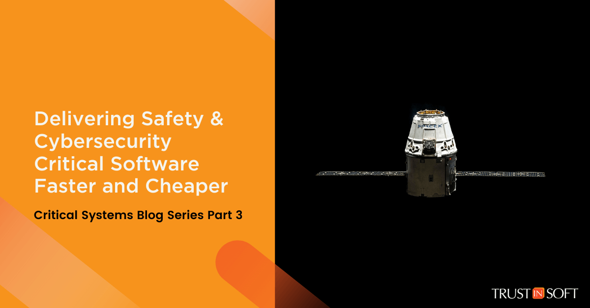 Graphic: Critical Systems Blog series part 3: Delivering safety & cybersecurity software faster and cheaper