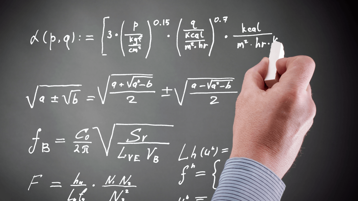 Formal methods, math on chalkboard